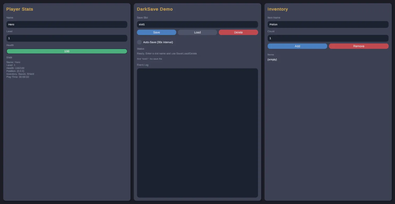 DarkSave editor tools